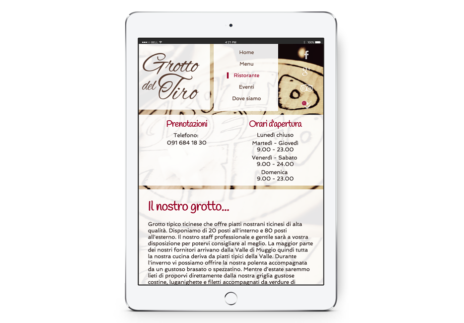 visual tablet restaurant